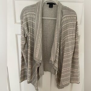 Calvin Klein Gray Striped Cardigan